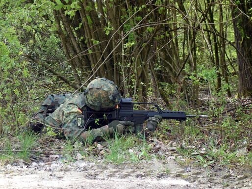 Kampf mit dem Gewehr G36