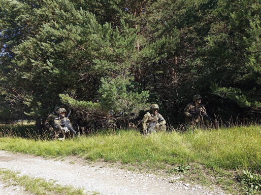 Gefechtsdienstausbildung der Pioniere.