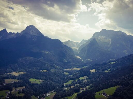 Watzmann in den Berchtesgadener Alpen.