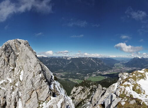 Das Wettersteingebirge.